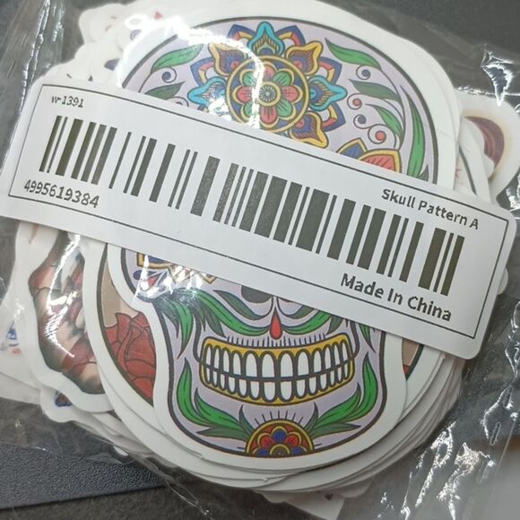 Sugar skull sticker bundle day of the dead skeleton decals - Picture 6 of 6